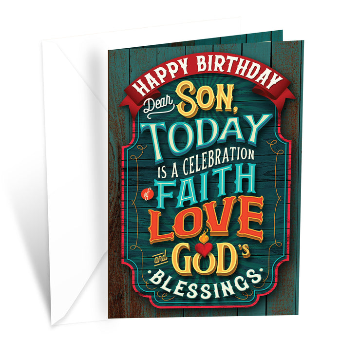 Religious Birthday Card For Son