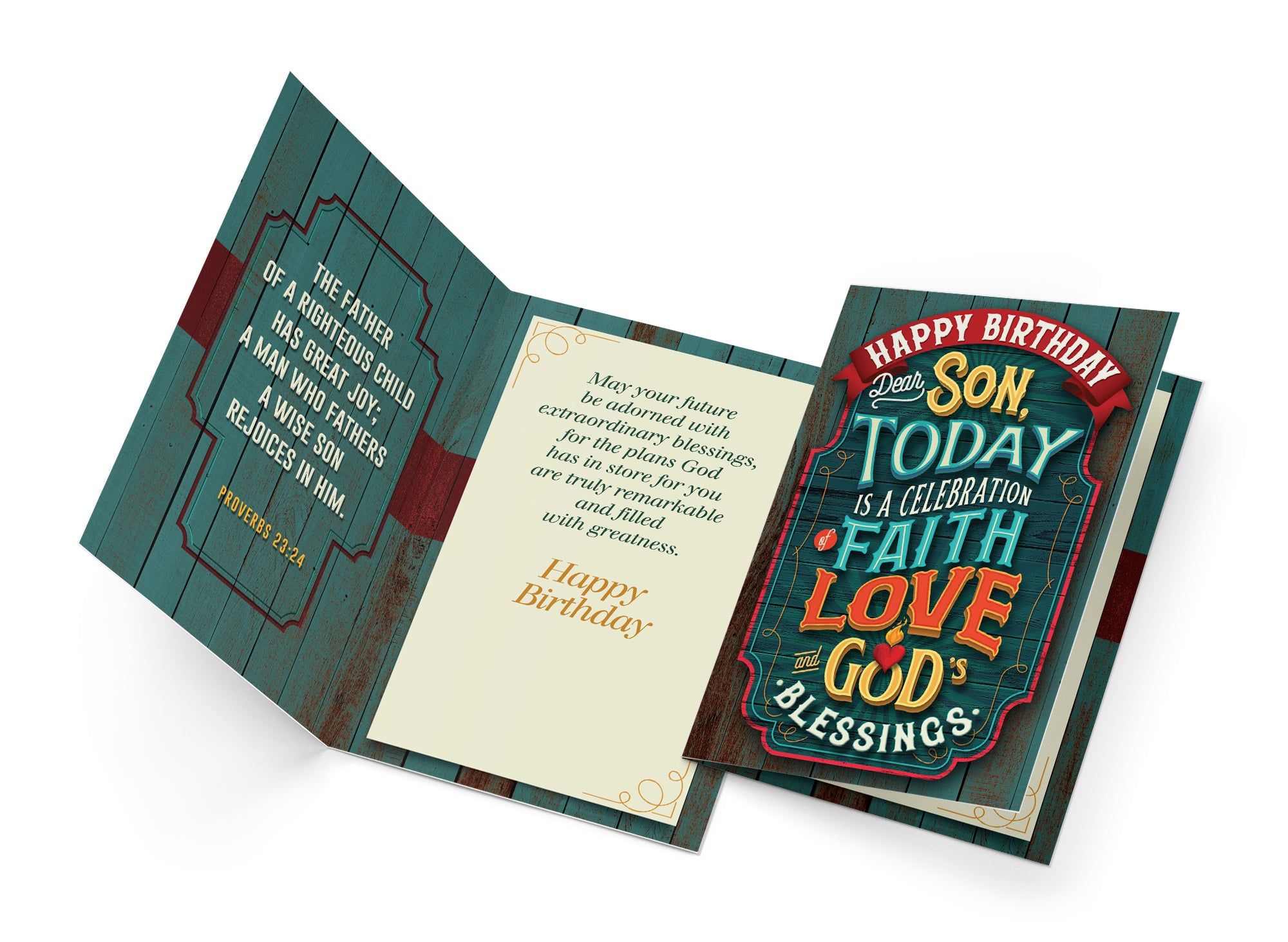 Religious Birthday Card For Son
