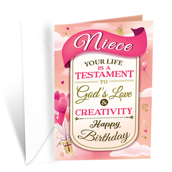 Religious Birthday Card For Niece