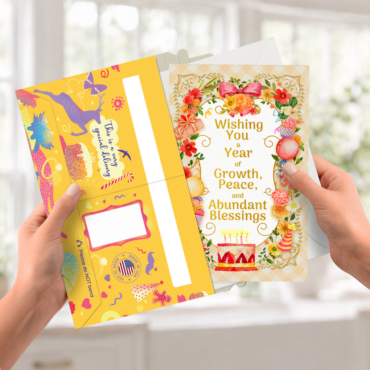 Religious Birthday Card for Her — pullout