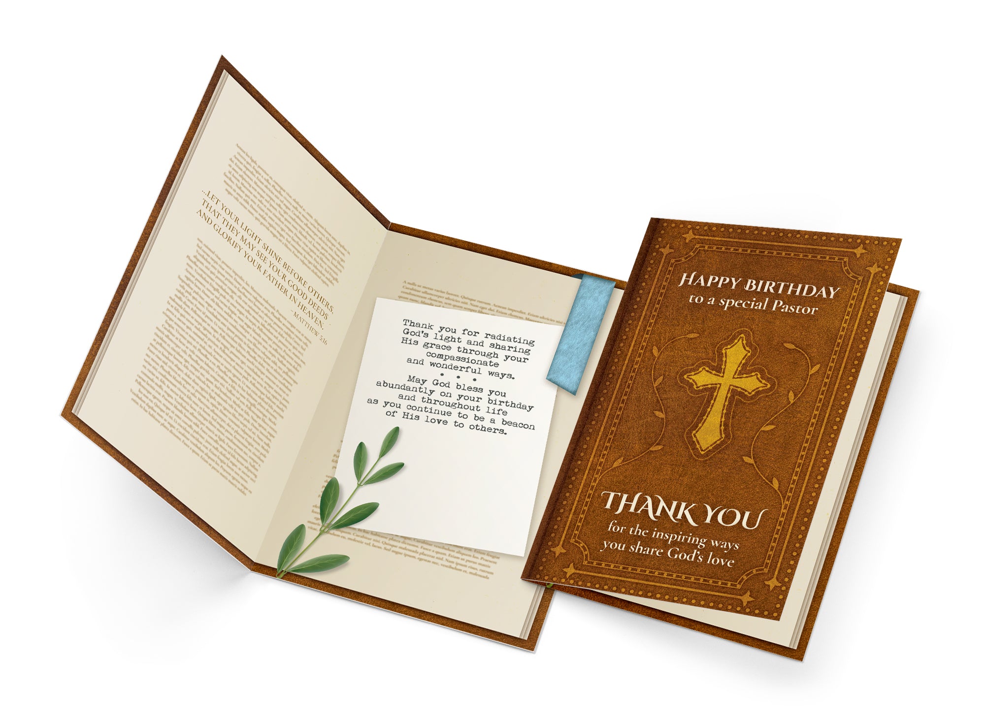 Religious Birthday Card For Pastor