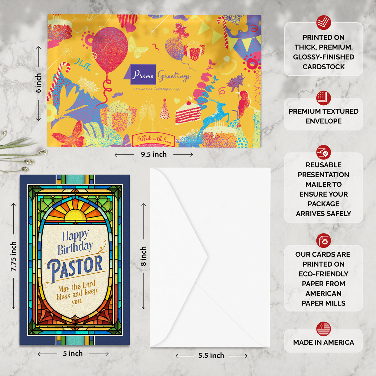 Religious Pastor Birthday Card — infographic