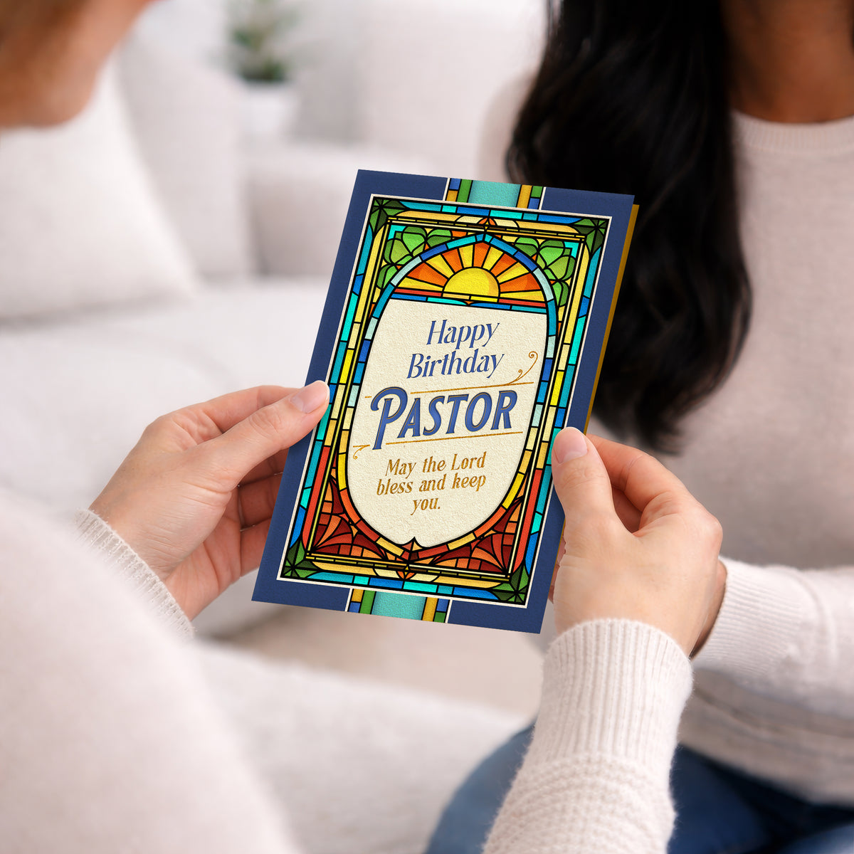 Religious Pastor Birthday Card — lifestyle1