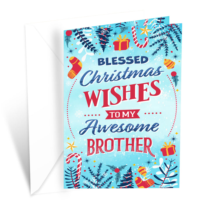 Religious Brother Christmas Card