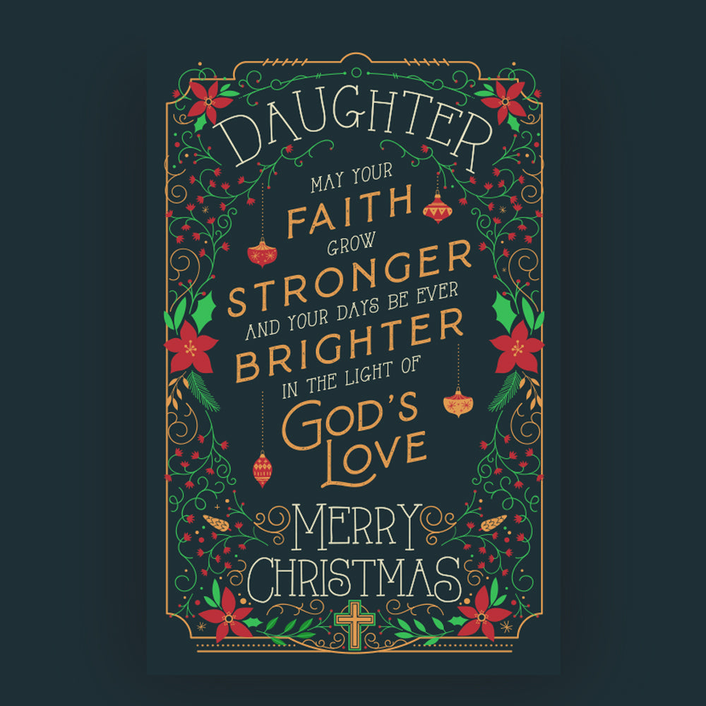 Religious Daughter Christmas Card