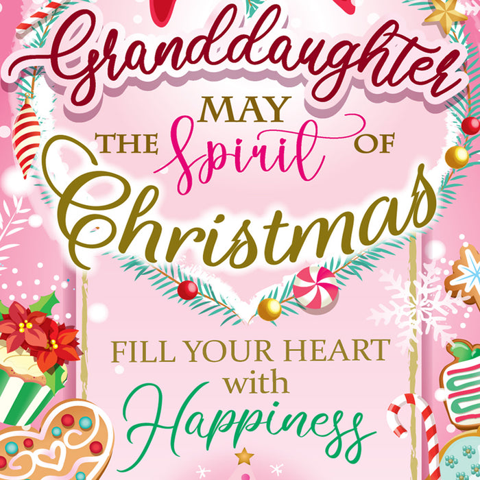 Religious Granddaughter Christmas Card