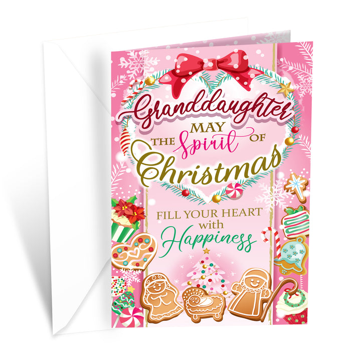 Religious Granddaughter Christmas Card