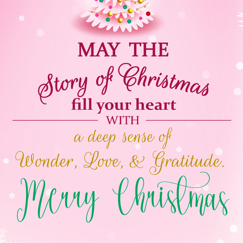 Religious Granddaughter Christmas Card