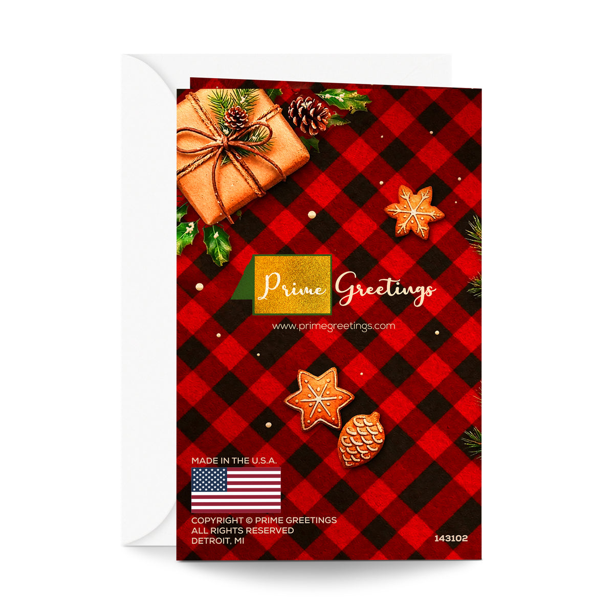 Religious Grandson Christmas Card — back