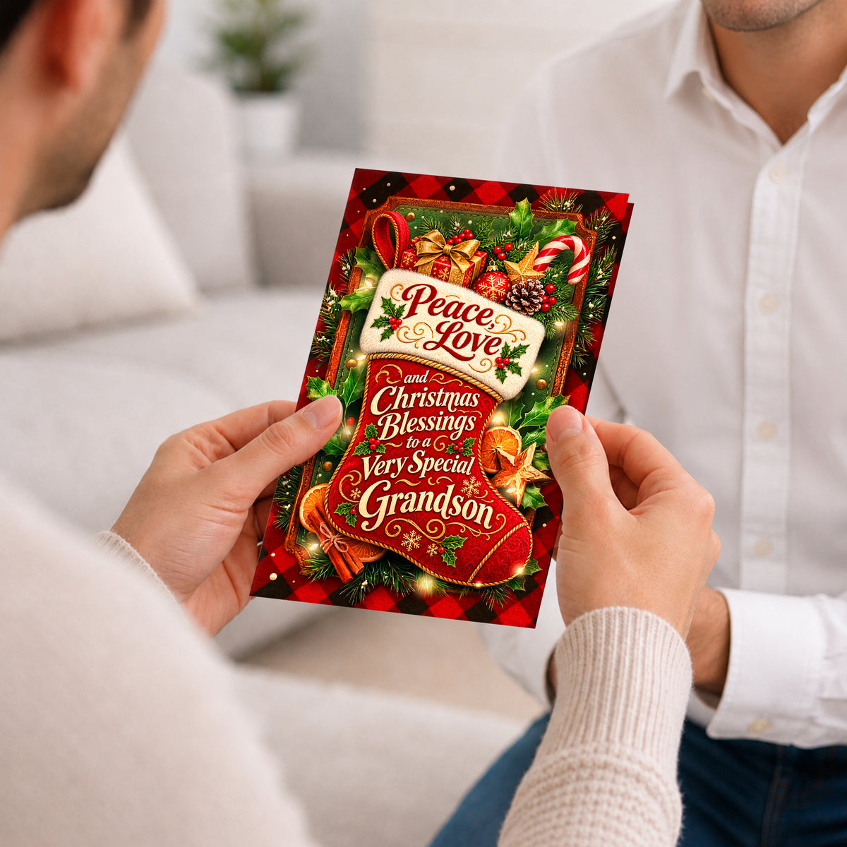 Religious Grandson Christmas Card — lifestyle1