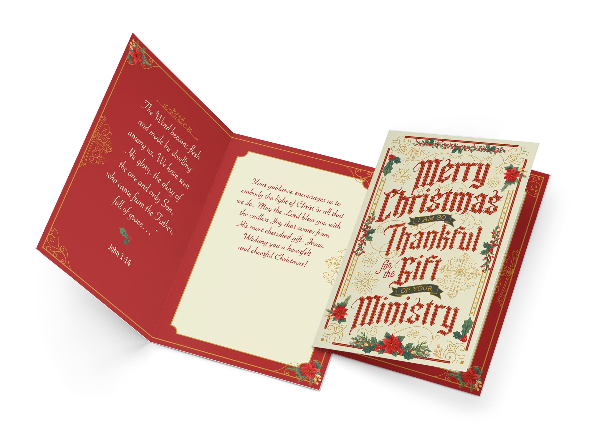 Religious Pastor Priest Christmas Card