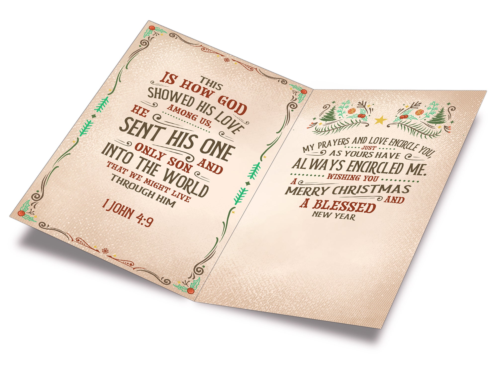 Religious Pastor Christmas Card