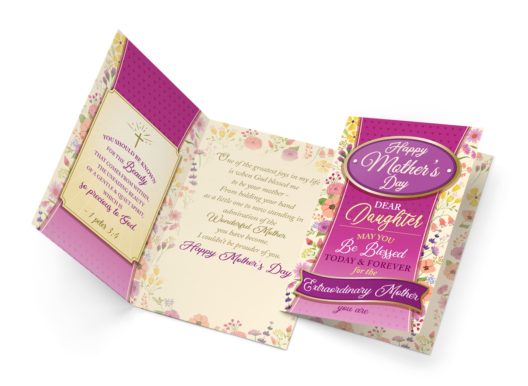 Religious Daughter Mother's Day Card