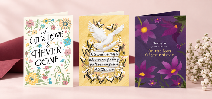 Sympathy greeting cards
