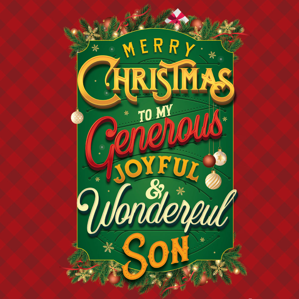 Christmas Card For Son
