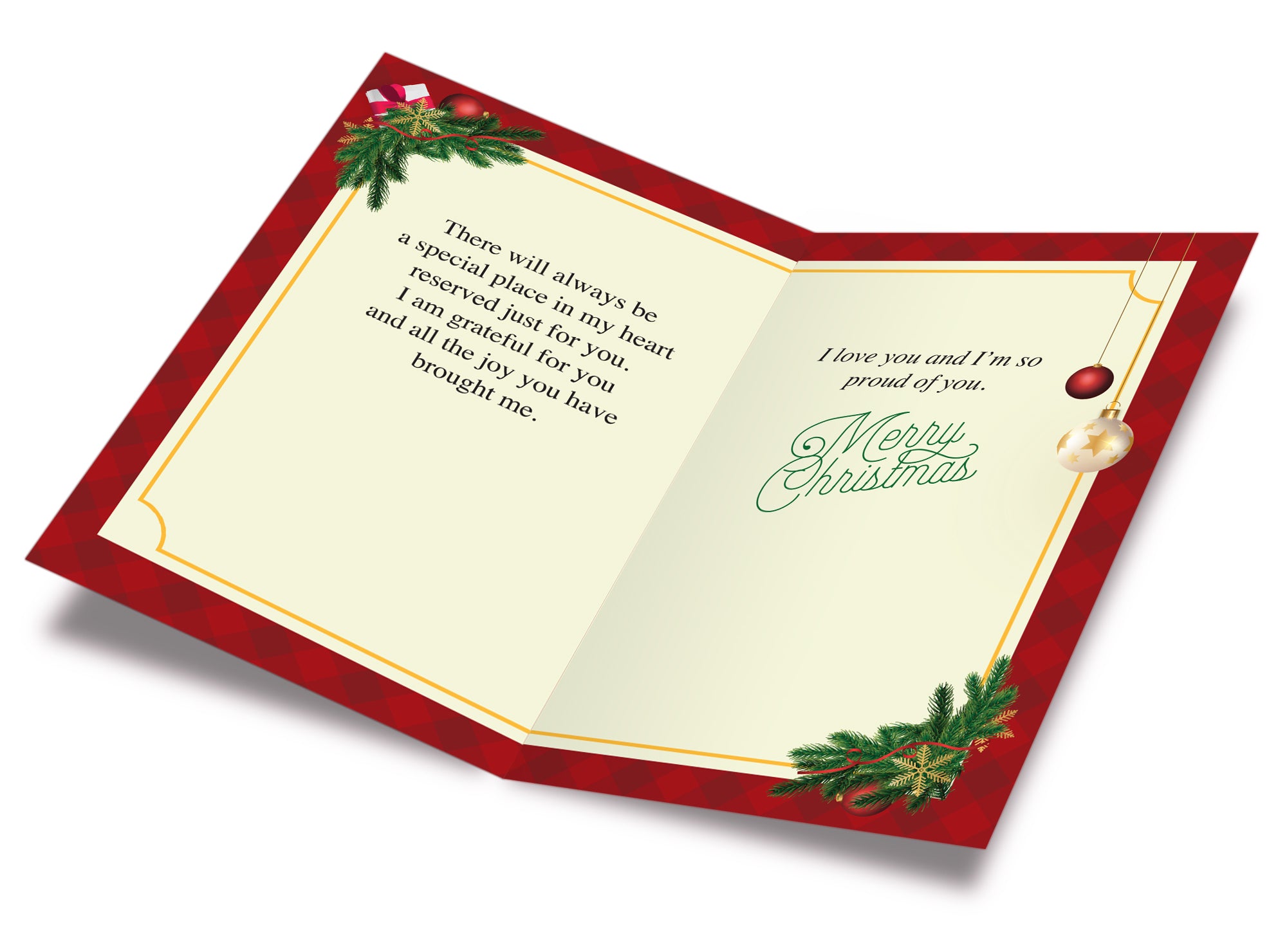 Christmas Card For Son