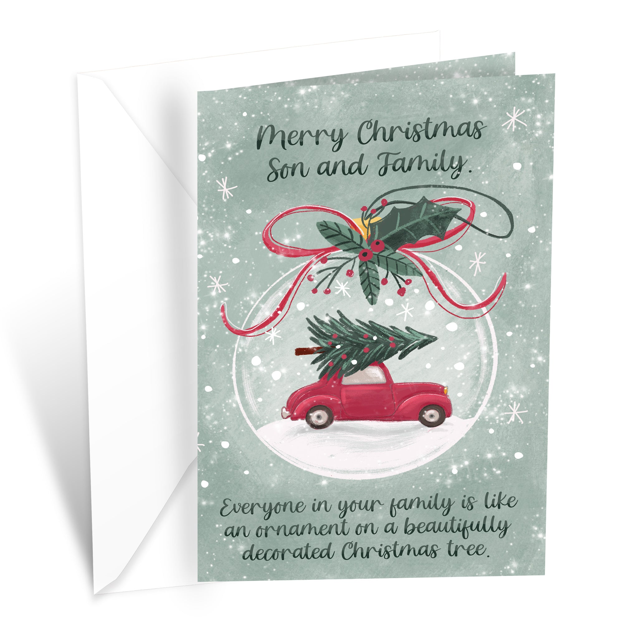 Christmas Card For Son & Family