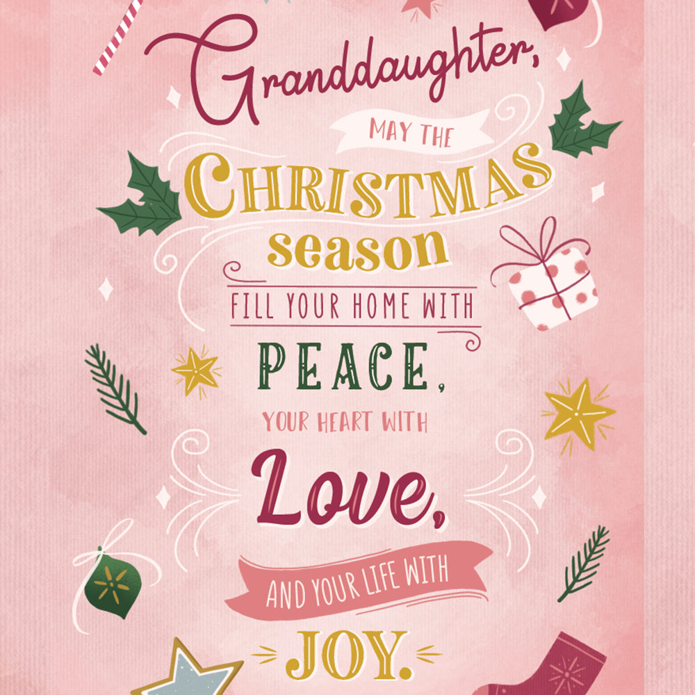 Granddaughter Christmas Card