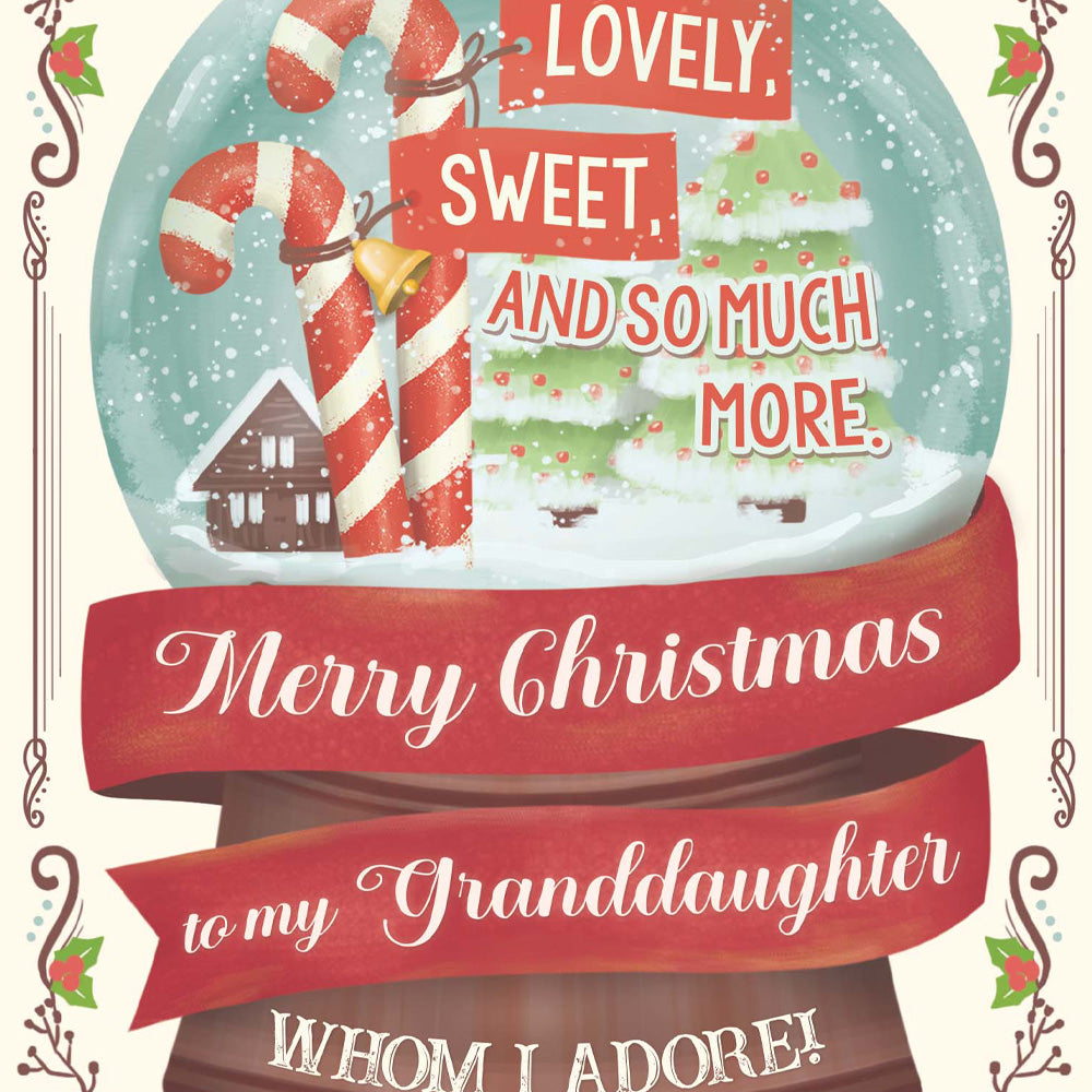 Christmas Card For Granddaughter