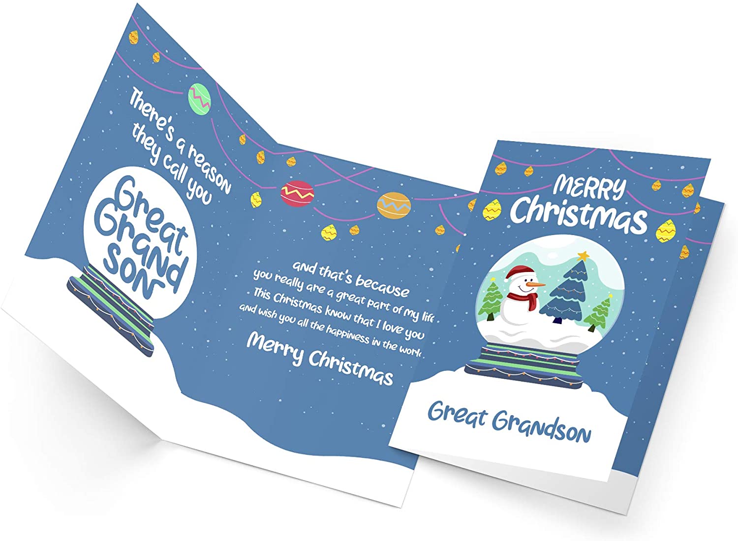 Christmas Card For Great Grandson