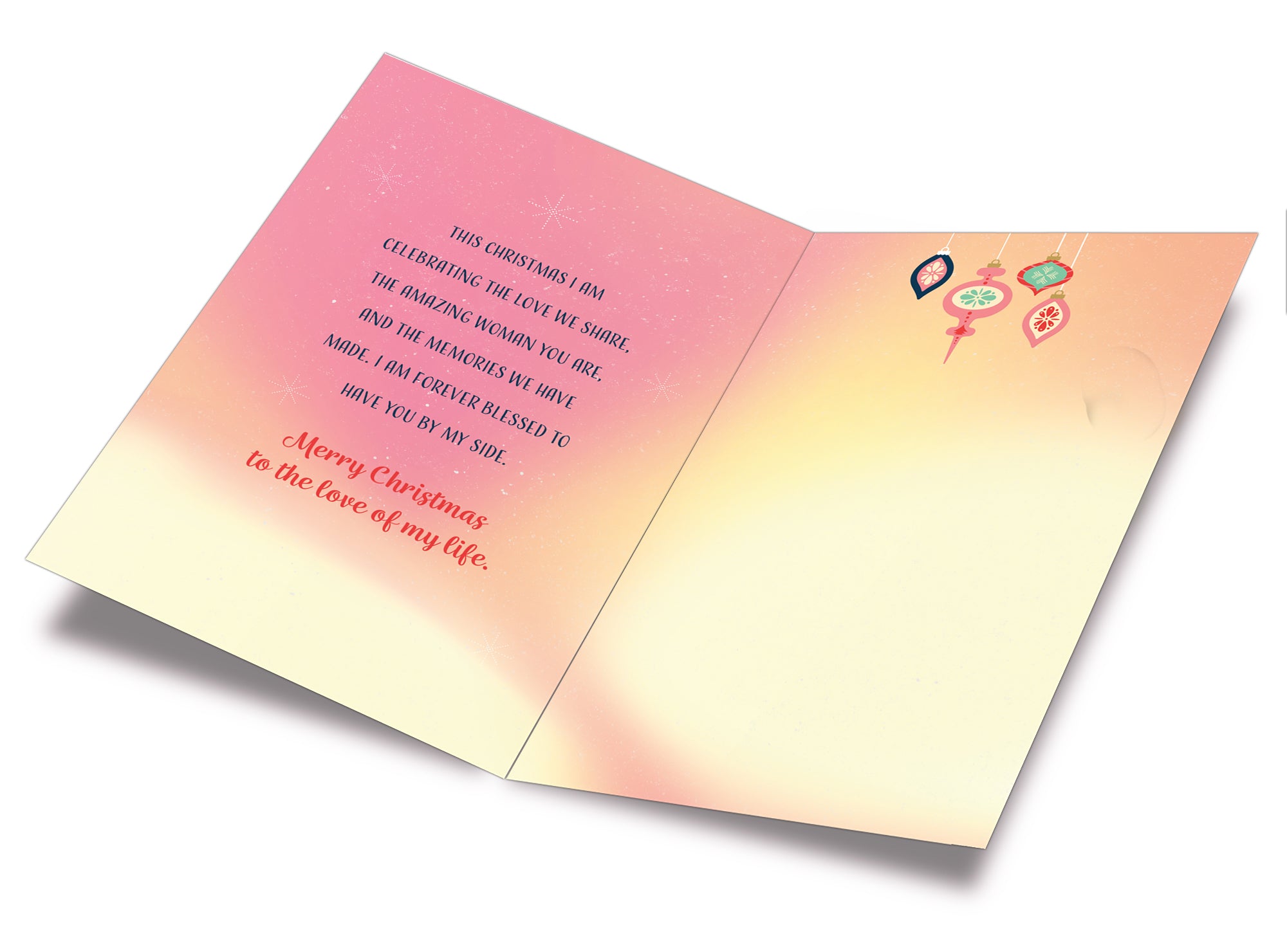 Merry Christmas Card For Wife