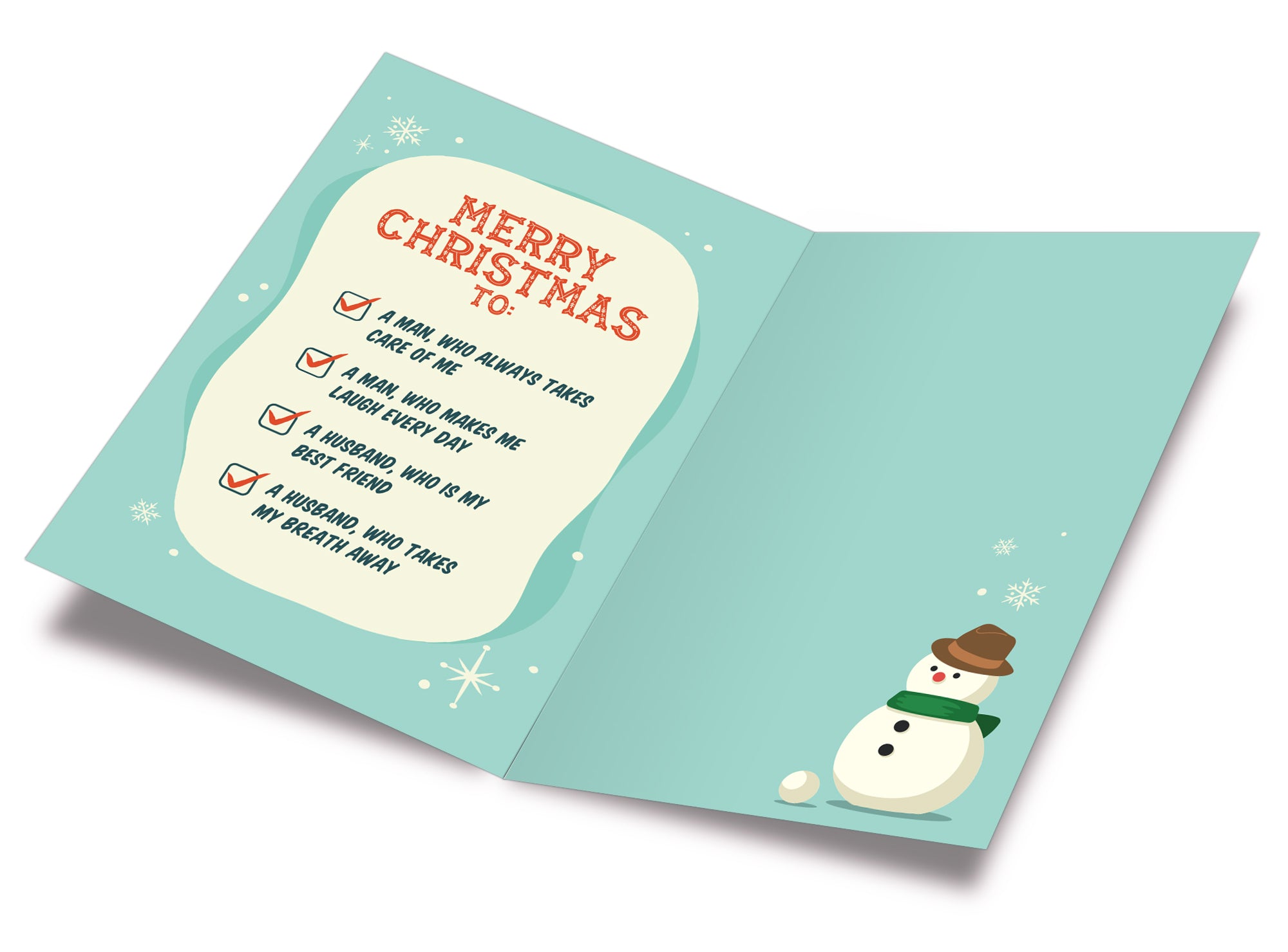 Christmas Card For Husband