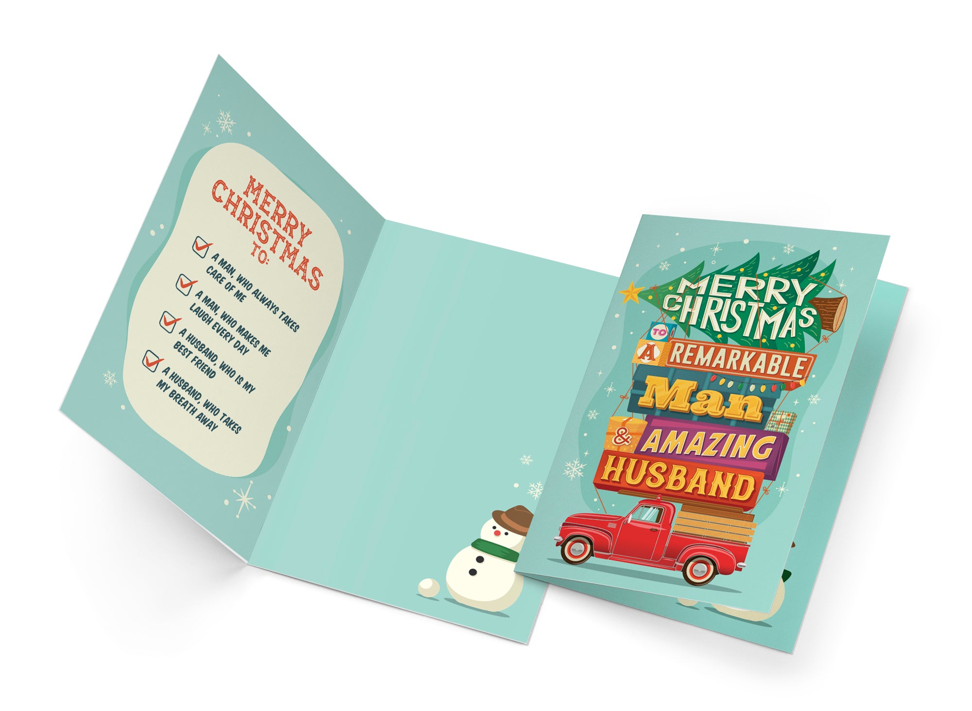 Christmas Card For Husband