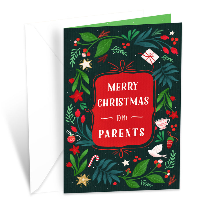 Merry Christmas Card For Parents
