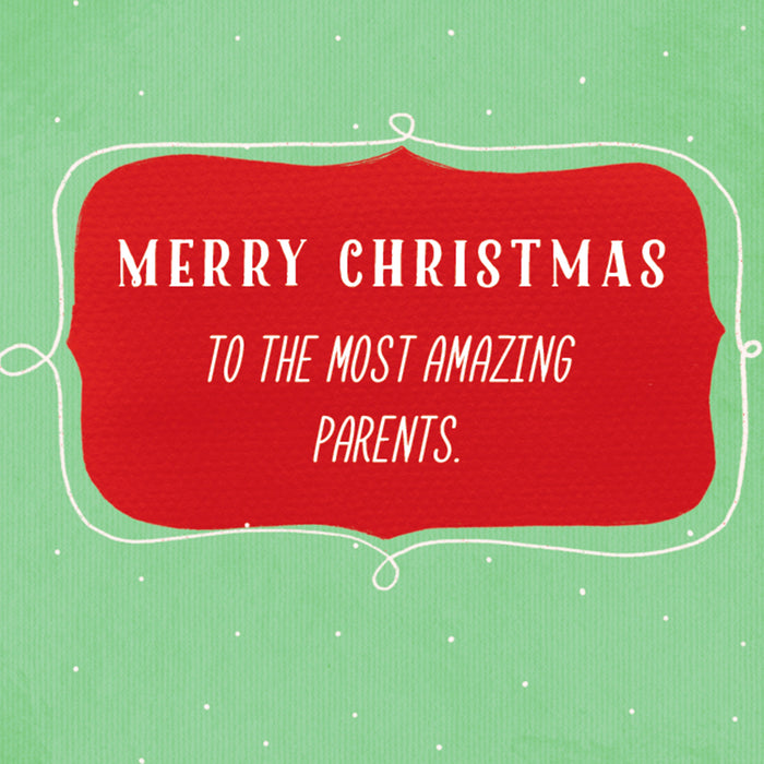 Merry Christmas Card For Parents