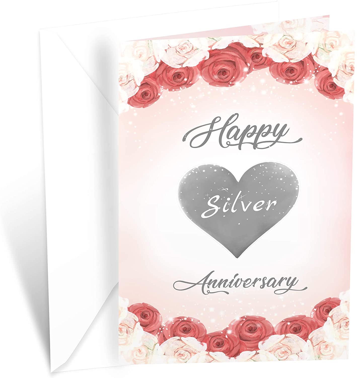 Wedding 25th Silver Anniversary Card