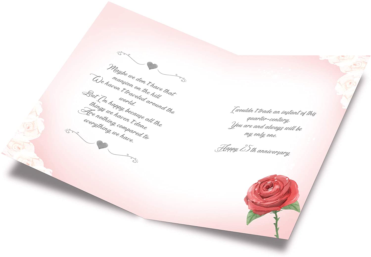 Wedding 25th Silver Anniversary Card