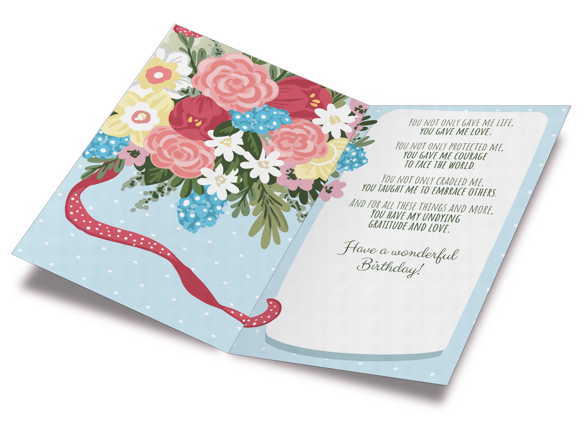 Birthday Card For Mom (Mother) Thank You