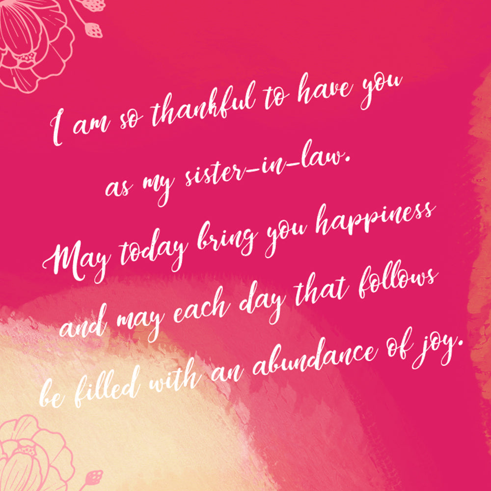 Birthday Card For Sister In Law