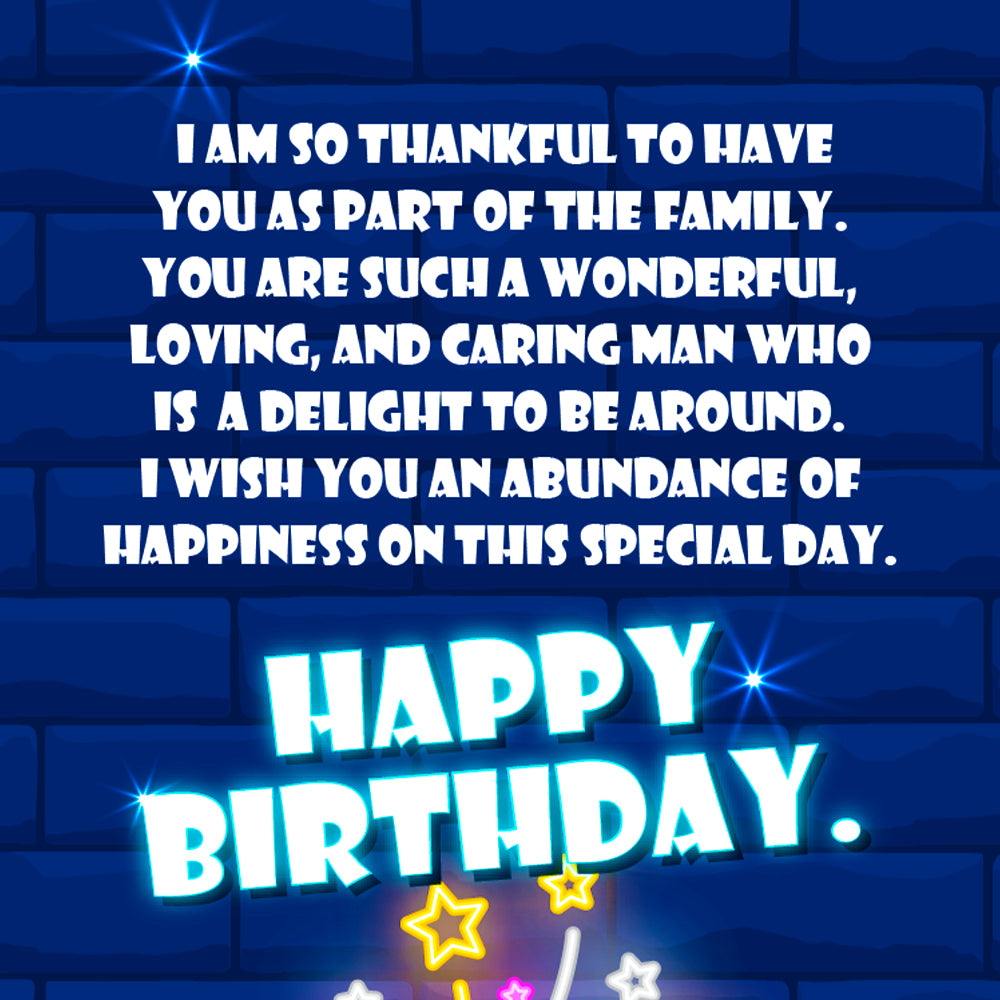 Birthday Card For Son In Law