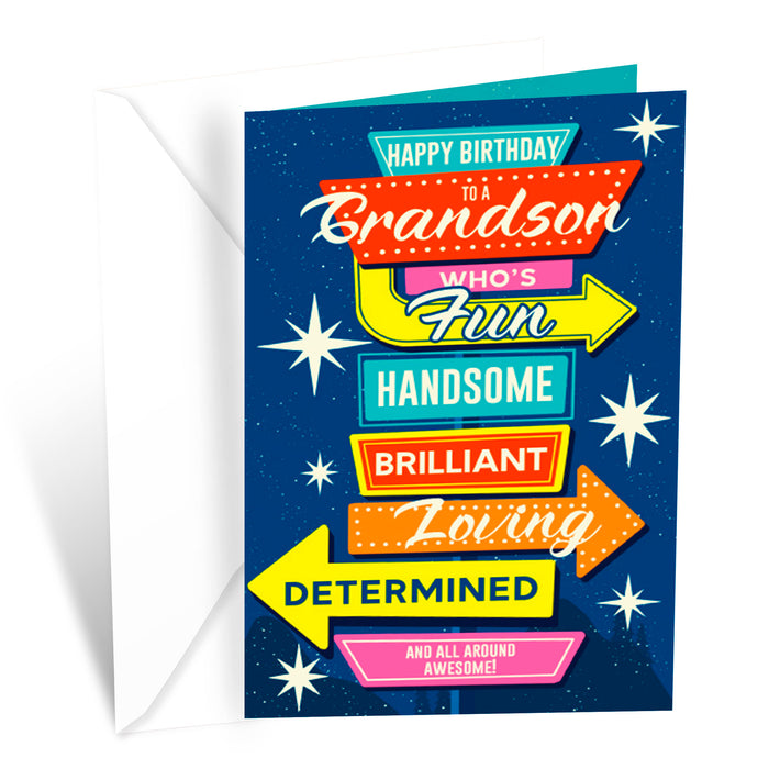 Birthday Card For Grandson