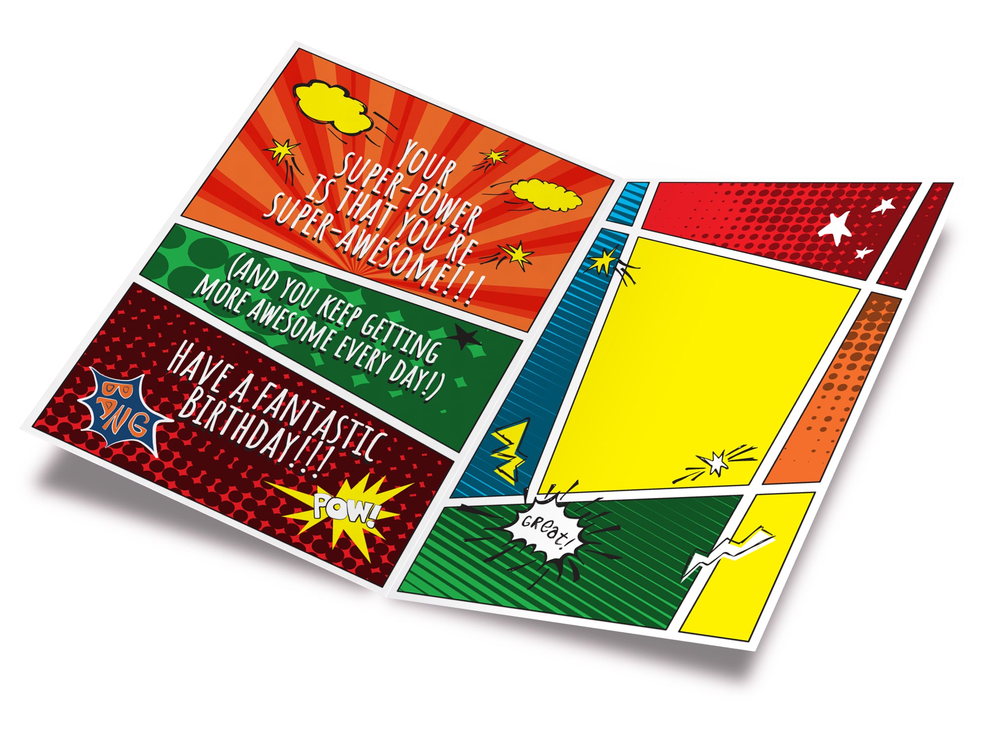 Great Grandson Birthday Card Superhero Theme