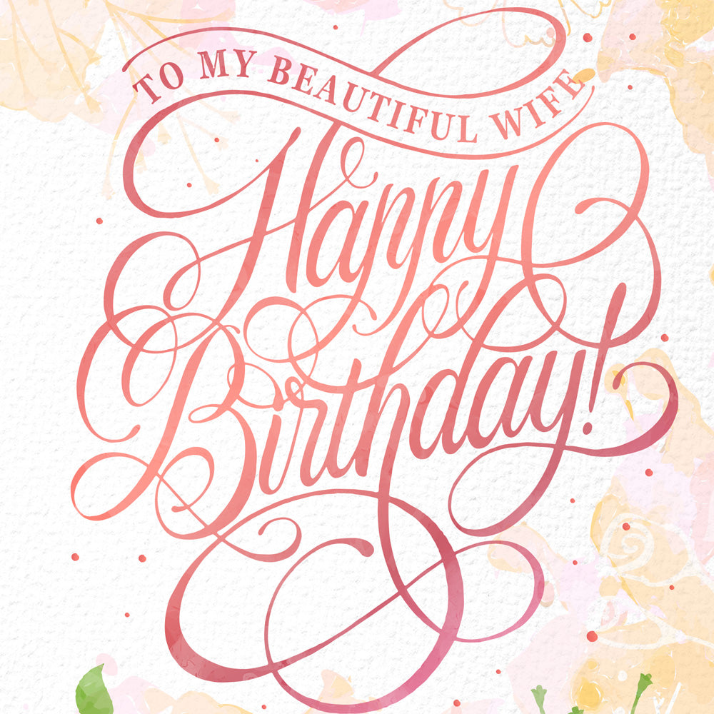 Happy Birthday Card For Wife