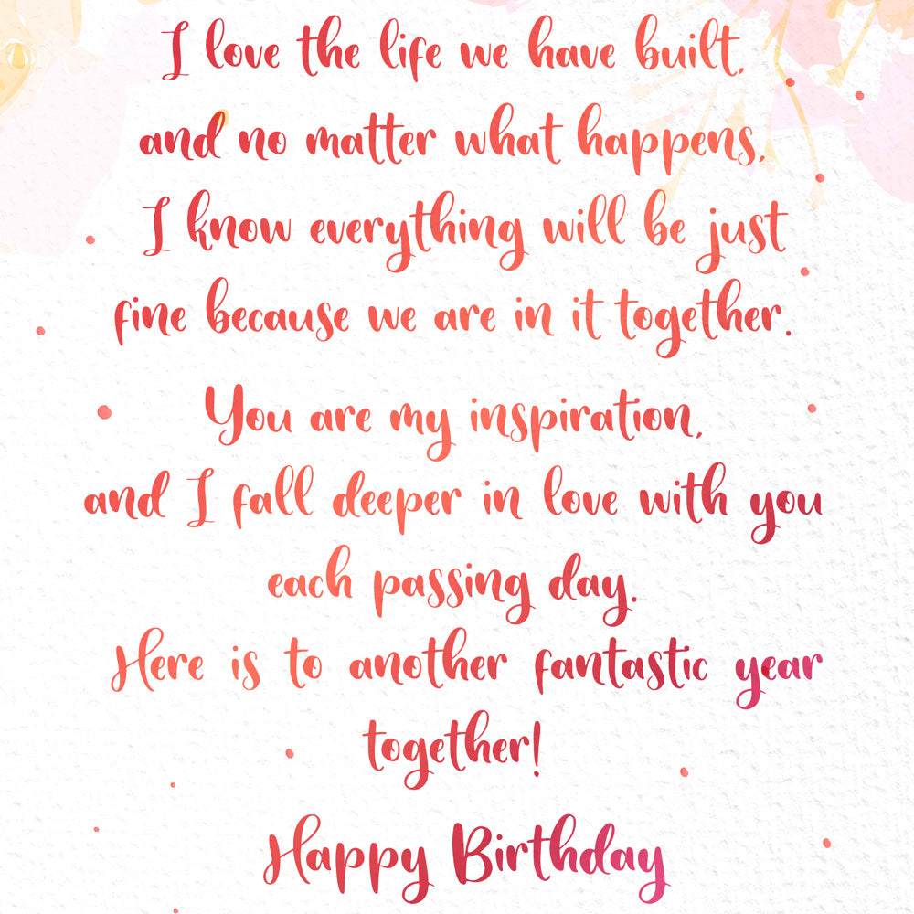 Happy Birthday Card For Wife