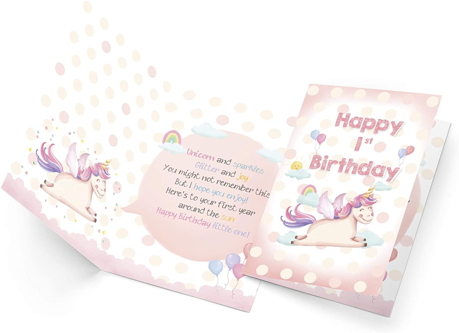 First (1st) Birthday Card