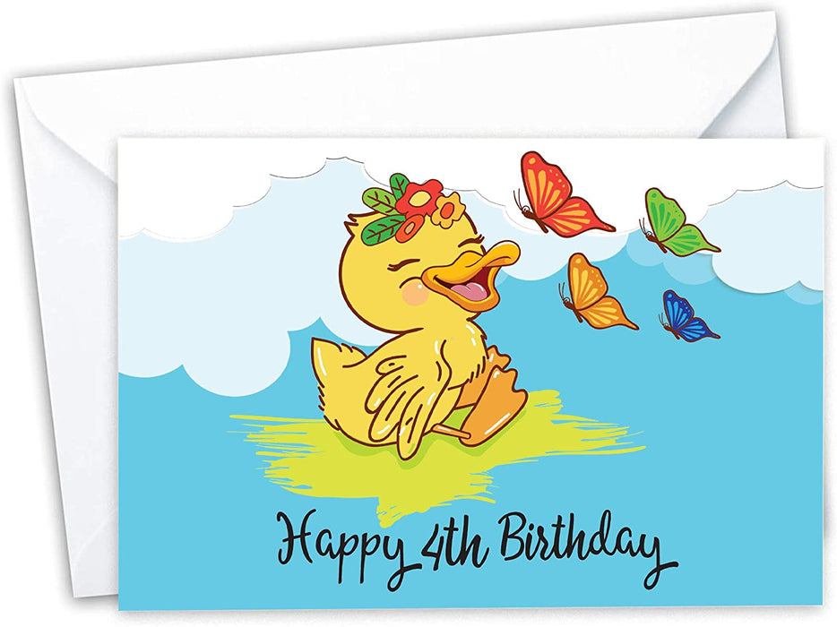 Fourth (4th) Birthday Card