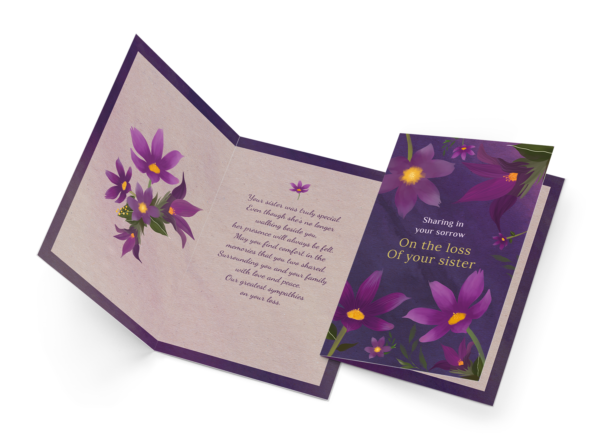 Sympathy Card Loss of Sister