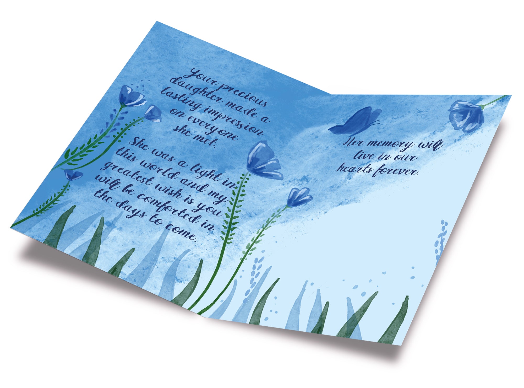 Loss of Daughter Sympathy Card