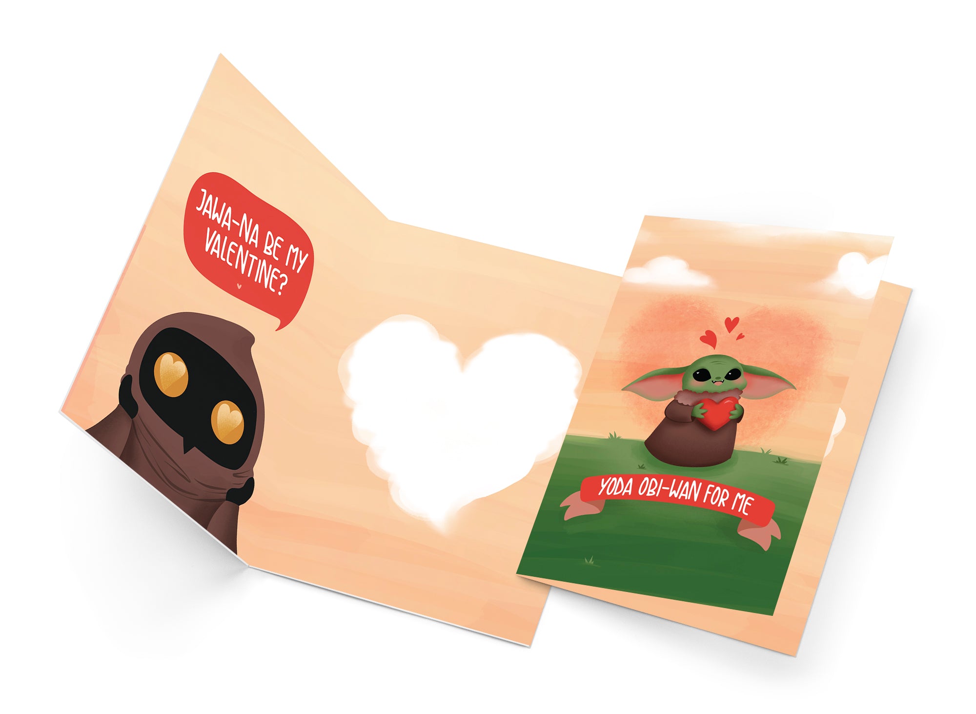 Funny Yoda Pun Valentine's Day Card