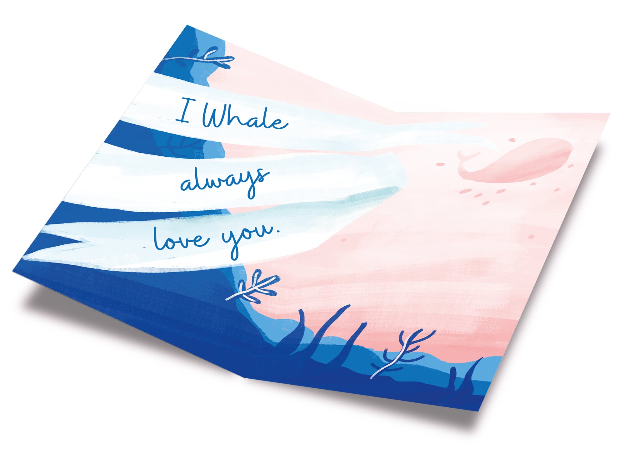 Funny Whale Pun Valentine's Day Card