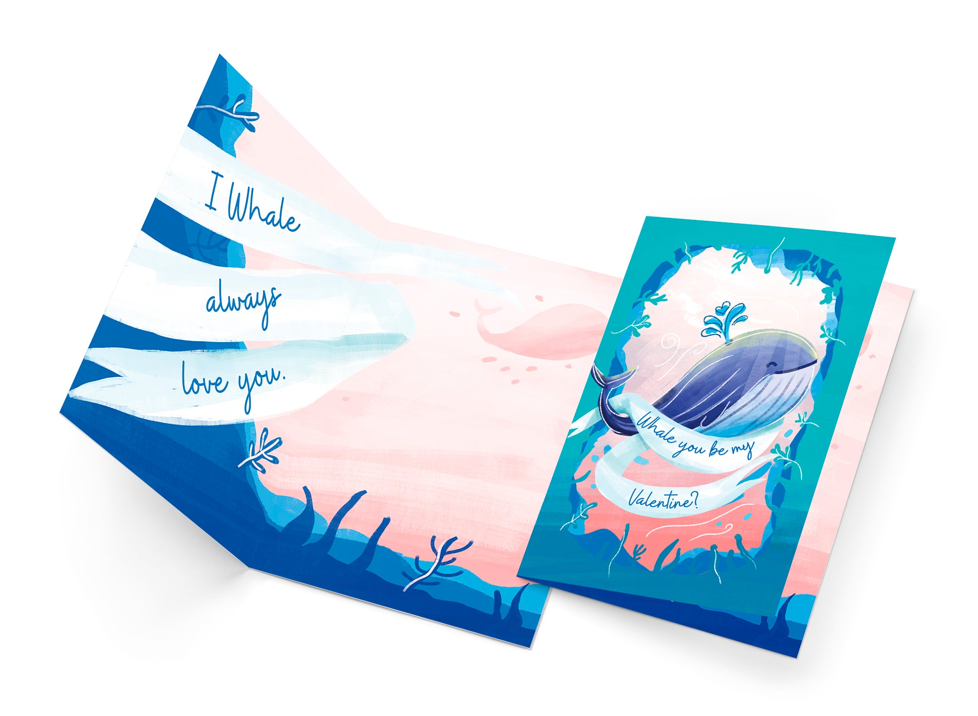 Funny Whale Pun Valentine's Day Card