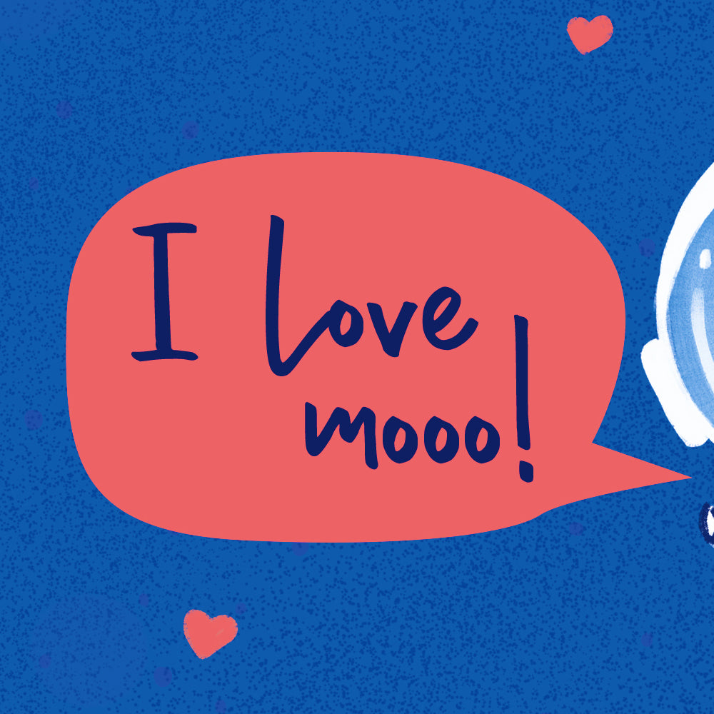 Funny Pun Cow Valentine's Day Card