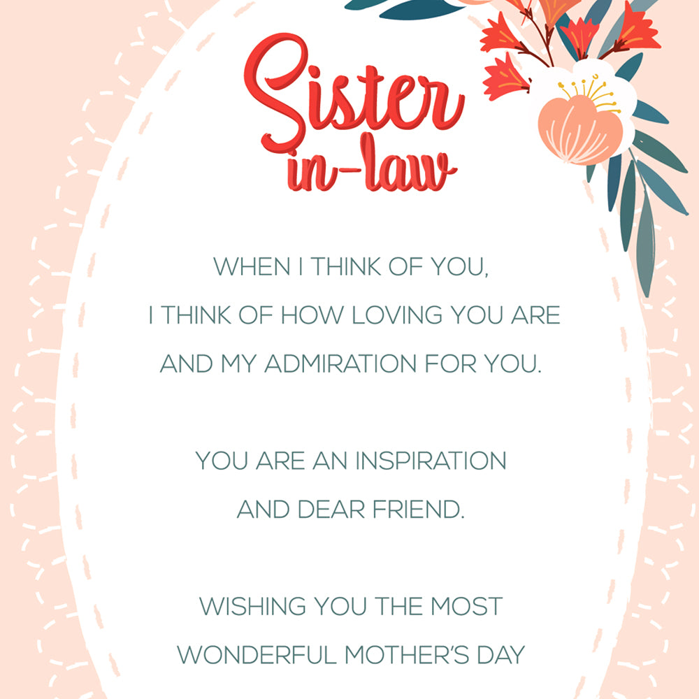 Sister In Law Mother's Day Card