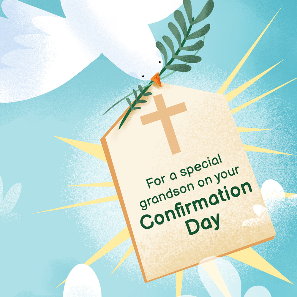 Grandson Confirmation Card