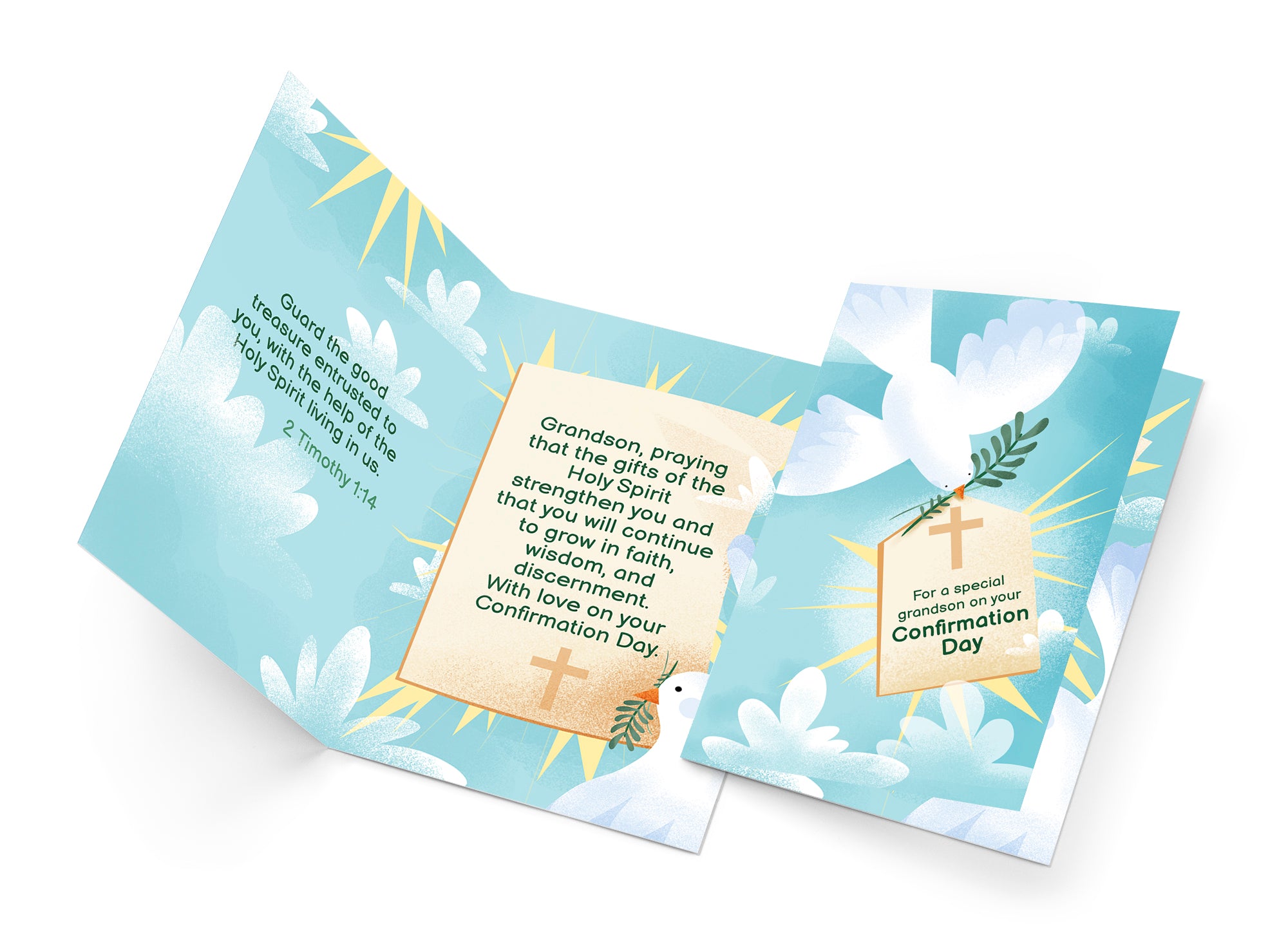 Grandson Confirmation Card