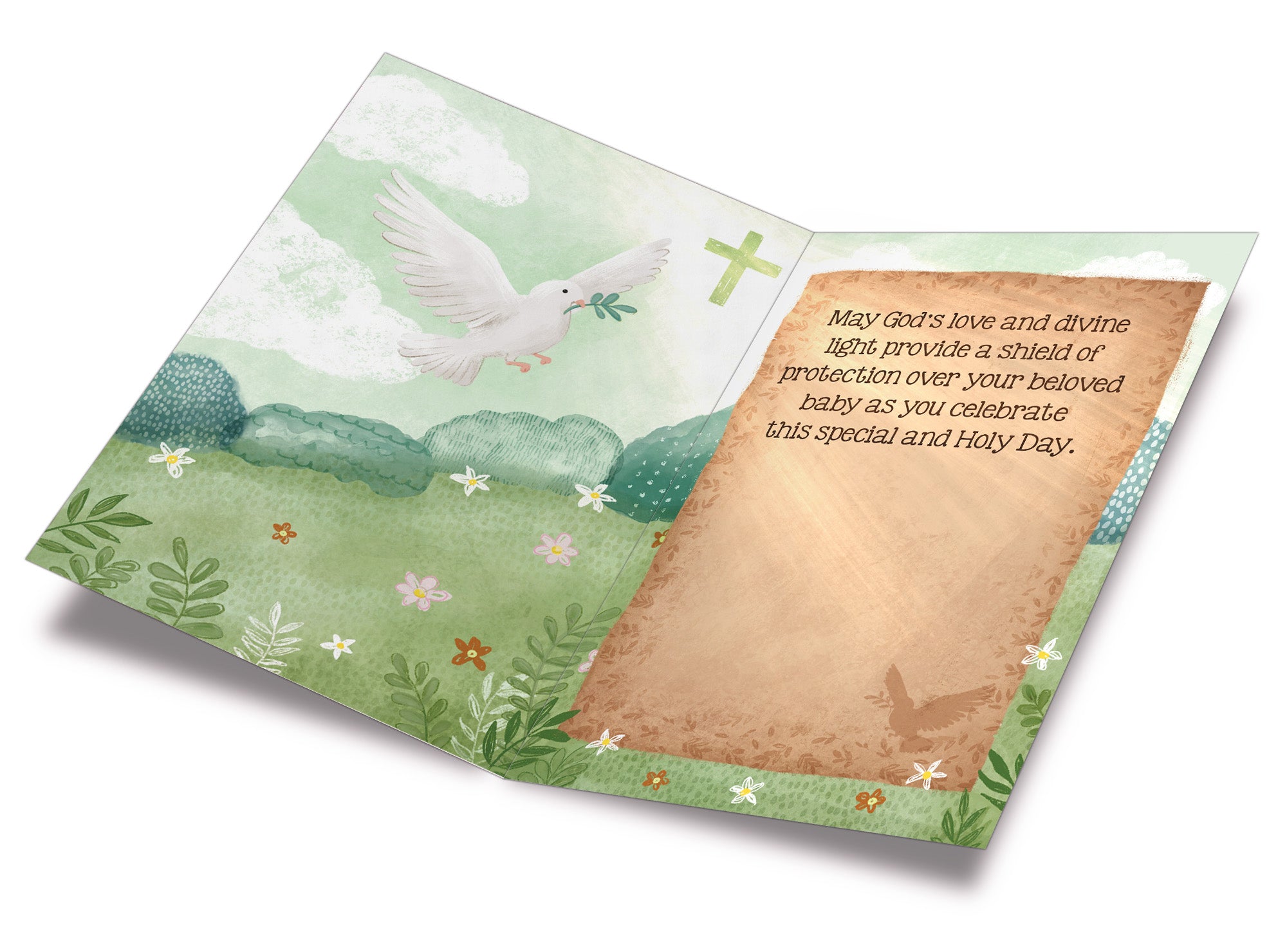 Baby Baptism Greeting Card